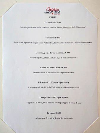 Pi Computer Resistenza Ristorante Il Camino Ballabio Menu Crudelt