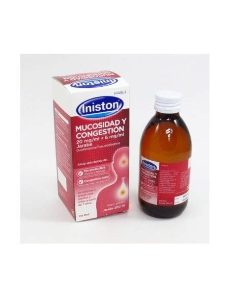 Iniston Mucosidad Y Congestion 20 Mg Ml 6 Mg Ml Jarabe 1 Frasco 200 Ml