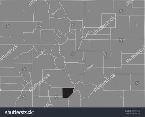 Black Highlighted Location Map Of The Us Alamosa Royalty Free Stock