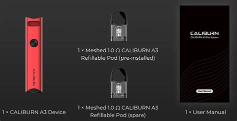 Uwell Caliburn A Pod System Kit