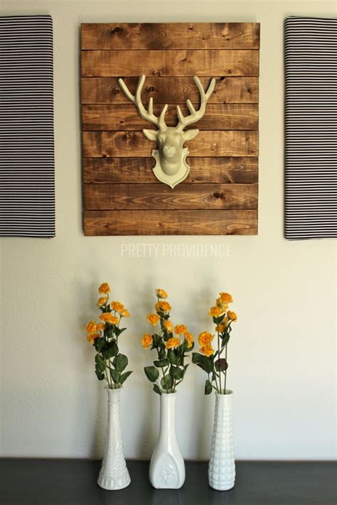 DIY Rustic Modern Art - Faux Stag Head