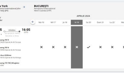 Economica Net Zboruri TAROM Spre New York Doar Dus Pentru Zbor De