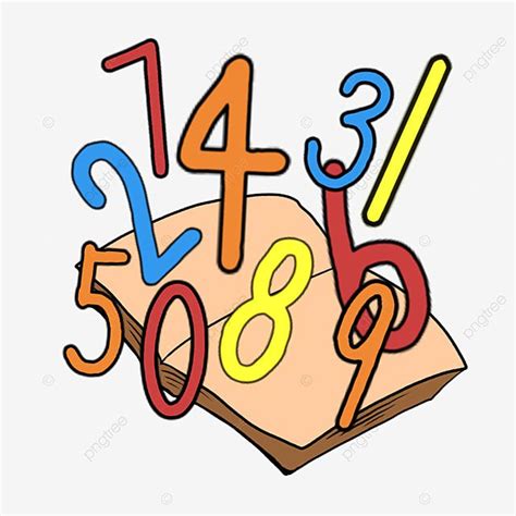 Number Math Clipart PNG Images, Math Clipart Cartoon Numbers ...