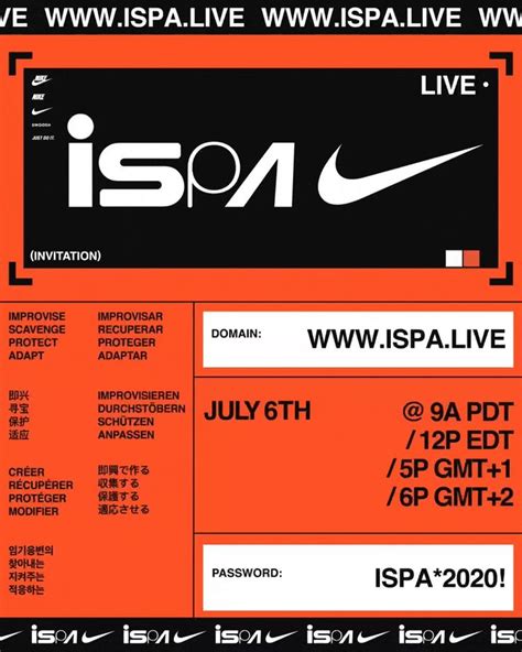 Nike Ispa 2020 Preview Logo Design Branding Typography Graphic