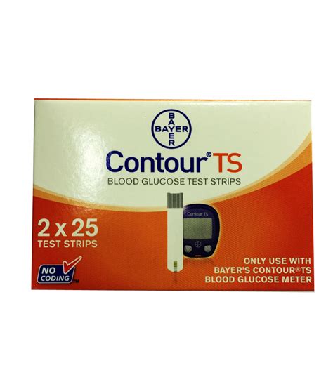 Bayer Contour TS Gulcometer Test Strips 2X25 50 Strips Buy Online