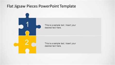 Editable Flat Jigsaw Pieces PowerPoint Template - SlideModel