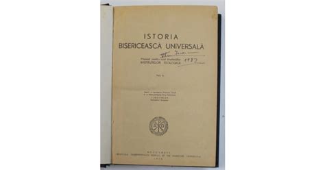 ISTORIA BISERICEASCA UNIVERSALA MANUAL PENTRU UZUL STUDENTILOR