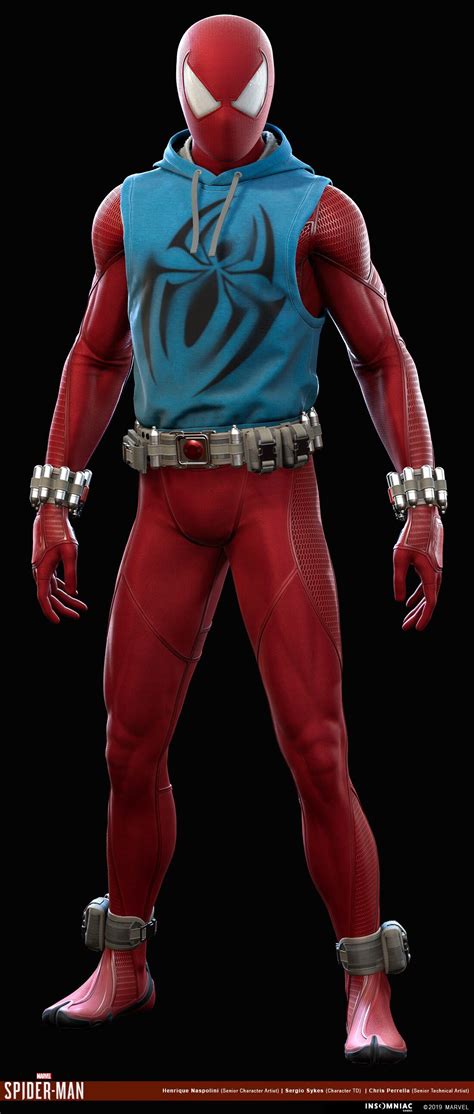 Artstation Marvels Spider Man Scarlet Spider Suit Henrique