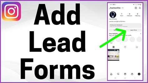 How To Add Lead Gen Form On Instagram Collect Leads On Instagram