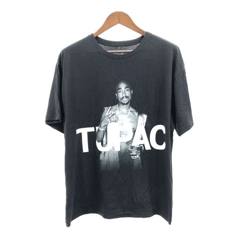 【楽天市場】2pac 2パック 半袖tシャツ ラップt ブラック メンズ M 中古 古着 Q7392：yamahisa Usedclothingshop