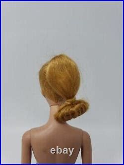 Vintage 60s Blonde Ponytail BARBIE Doll With Original Zebra Swimsuit