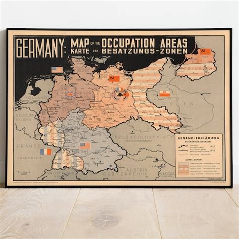 Germany World War 2 Map Print Poster Print WW2 Maps Canvas | Etsy