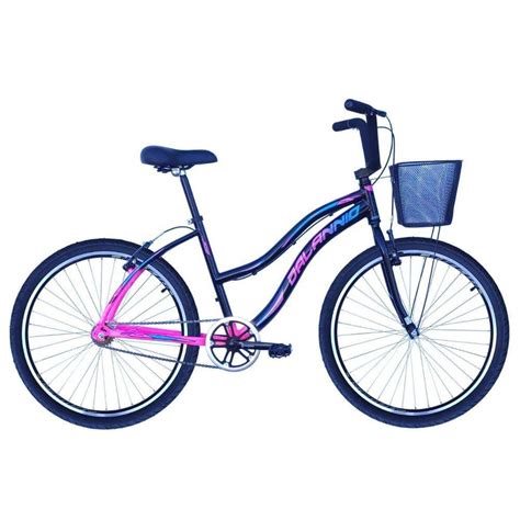 Bicicleta Aro 26 Aluminio Rosa Casas Bahia