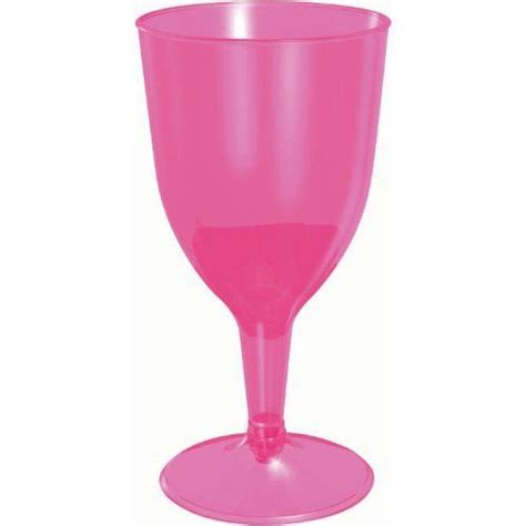 Pink Wine Glasses 20pk By Amscan Inc 19 32 Pink Plastic 8oz Wine Glasses 20ct Pink