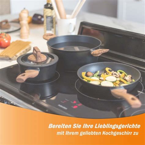 Livoo Kochtopf Set Inkl Bratpfanne Teilig Aluminium Induktion