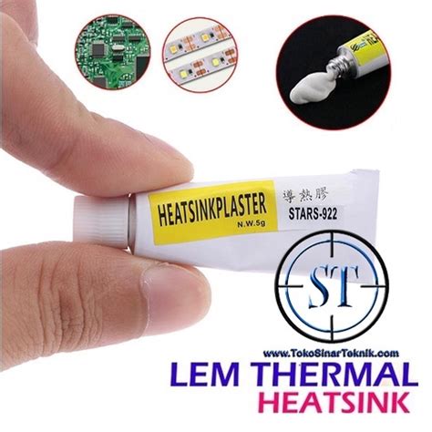 Jual Thermal Glue Heat Sink Plaster Thermal Adhesive Conductive Lem