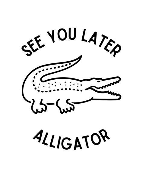 Alligator Png Gator Png See Ya Later Alligator Png Alligator Svg File