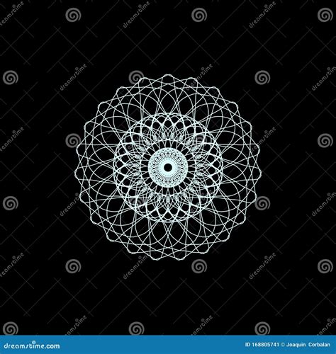 Illustration, Simple Radial Mandala Style Rendering, Abstract Circular Lace Stock Illustration ...