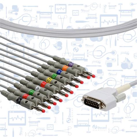 Cable Ekg Completo Banana Deseel Medical