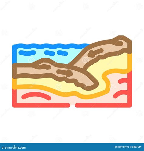 Plate Tectonics Unsolved Mystery Color Icon Vector Illustration Stock