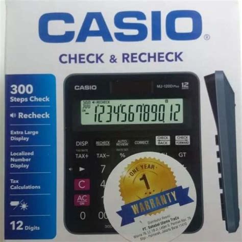 Jual CASIO MJ 120D Check Correct Kalkulator Di Seller Serba Teknik