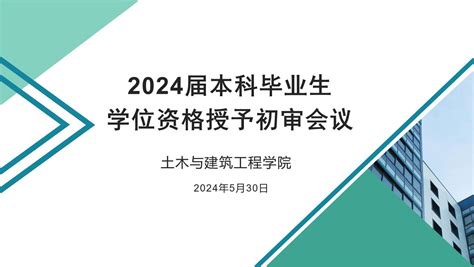 学院学位分委员会召开2024届毕业生学位资格初审工作会议 土木与建筑工程学院