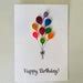 Birthday Card With Quilled Balloons Quilling Cards For Him Etsy