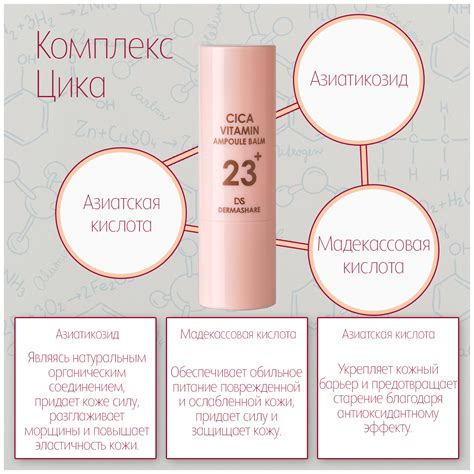 Ампульный стик-бальзам с витаминами и комплексом CICA "DERMASHARE CICA ...