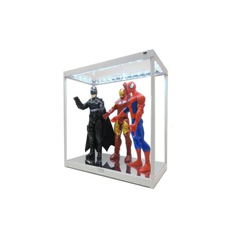 Display Case White LED Hot Toys INART Plexiglas 35x16 2x34 2 Cm 1 6