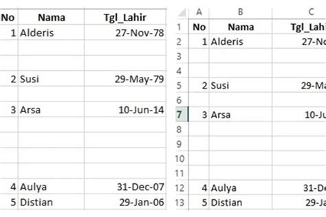 Cara Membuat Nomor Urut Otomatis Di Microsoft Excel Gunakan 2 Fungsi