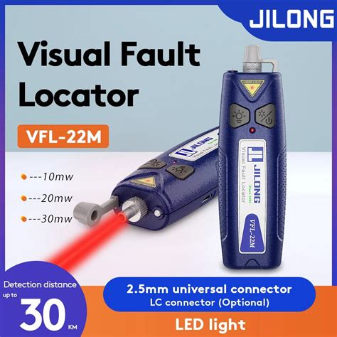 Jilong Ftth Vfl Optical Fiber 3a Laser Mini Visual Fault Locator 650nm