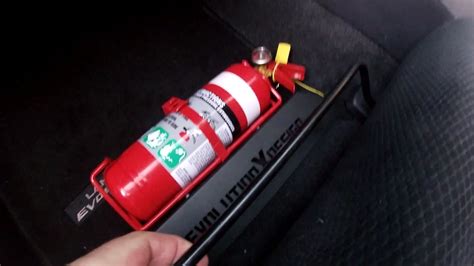 Evo X Fire Extinguisher Bracket Install You Need One In Your Car Youtube