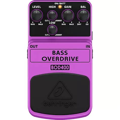 Behringer Bass Overdrive Bod400 Bass Effects Pedal Guitar Center