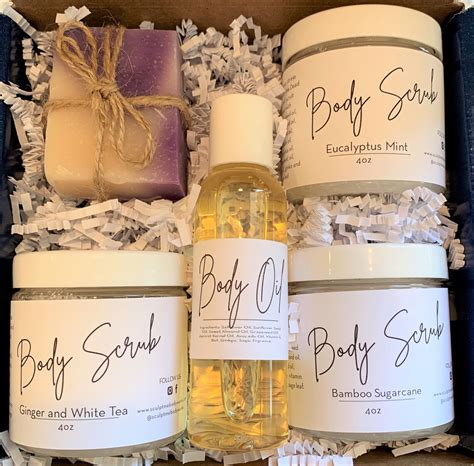 Body Scrub T Box Beauty Box Spa Day Box T Box For Etsy