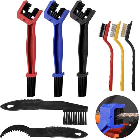 JIZZU Bike Cleaning Kit,8 Pcs Bike Cleaning Brushes,Chain Brush ...