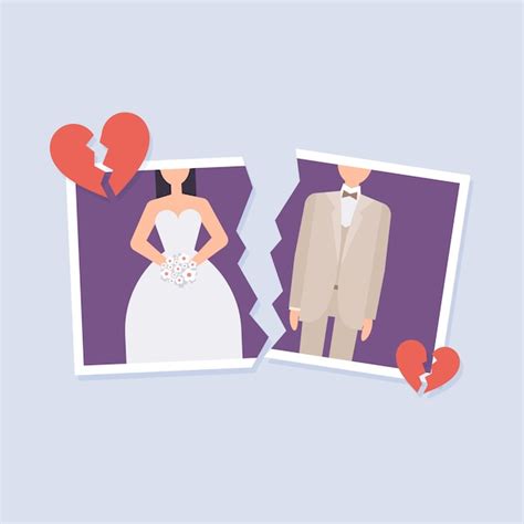 Concepto De Ilustración De Divorcio Vector Gratis