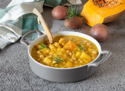 Zuppa Di Ceci Zucca E Patate Pitto Unico Ricco E Gustoso