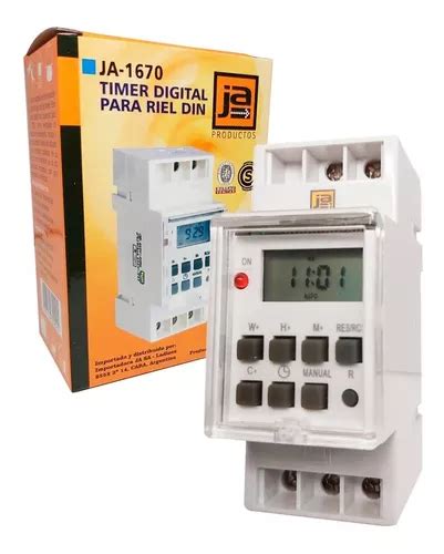 Temporizador Programable Timer Digital Para Riel Din Ja