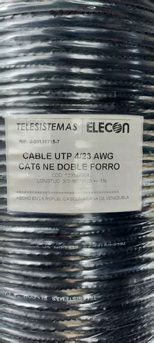 Cable Utp Cat Cobre Doble Chaqueta Por Metro Mercadolibre