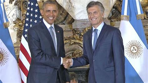 Pres. Obama Greeted in Buenos Aires by Argentine President Mauricio Macri Video - ABC News