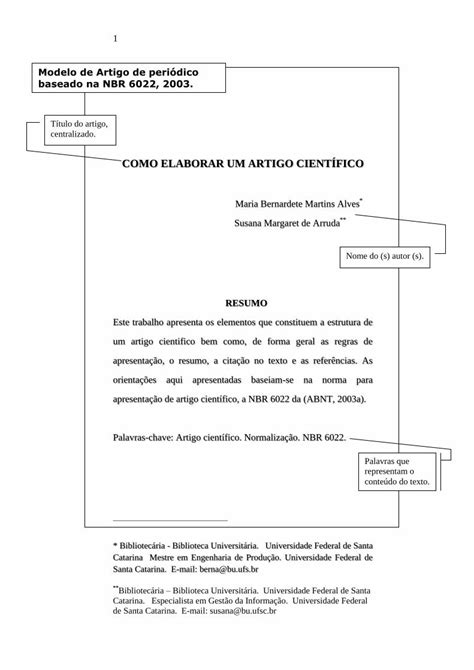 PDF COMO ELABORAR UM ARTIGO CIENTÍFICO Faculdade do artigo pdf