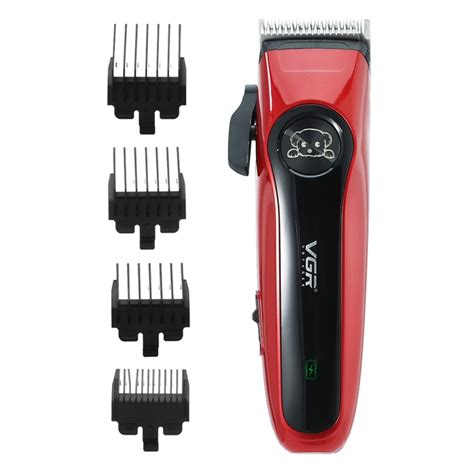 Vgr V Pet Barber Electric Hair Clipper Red