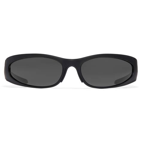 Balenciaga Reverse Xpander 2 0 Rectangle Sunglasses Black