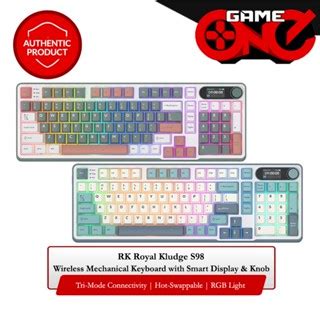 RK Royal Kludge S98 96 Hot Swappable RGB Wireless Mechanical Keyboard Chartreuse Switch