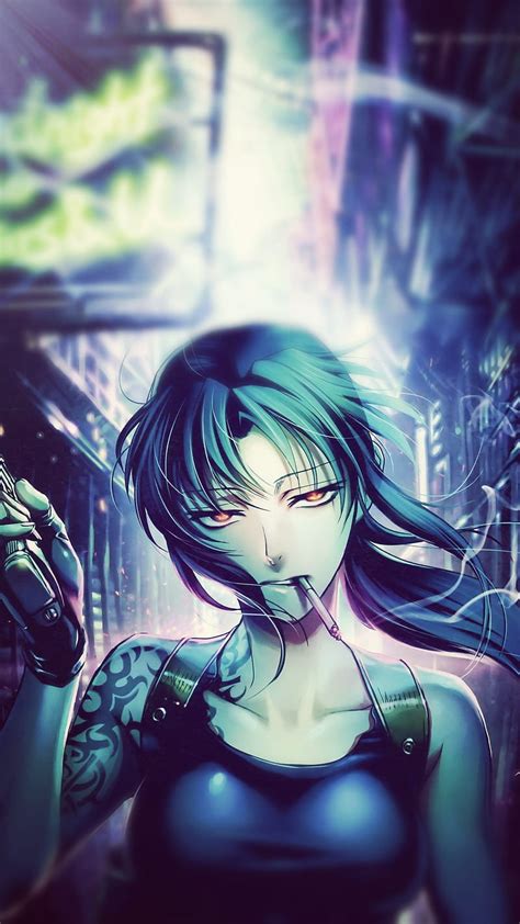 1080p Free Download Revy Black Lagoon Anime Girl Animegirlwithgun Badassanimegir