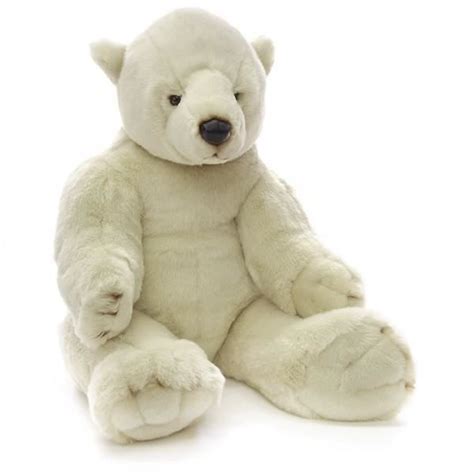 Peluche Ours Polaire Assis 70 Cm Bebeboutik