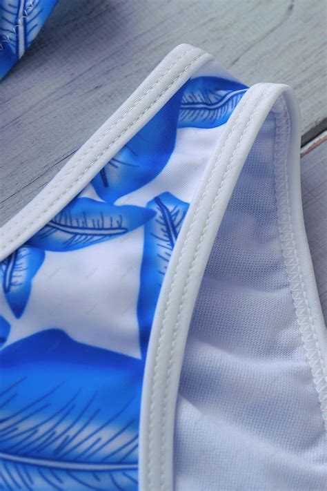 2018 Printed Bikini Set For Women BLUE M In Bikinis Online Store Best Printed Bodycon Dress For