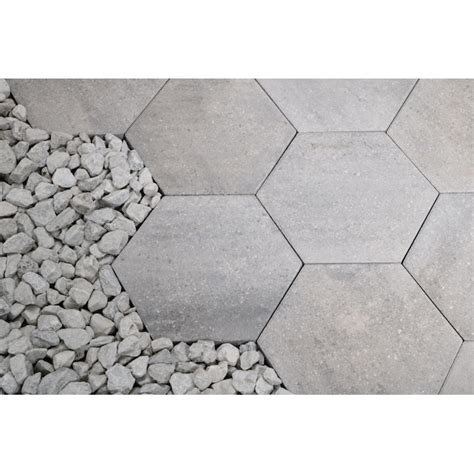 Oldcastle 12 In L X 10 In W X 2 In H Hexagon Scandina Concrete Patio