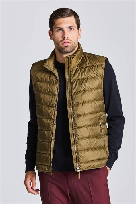 Vesta Gant The Light Down Gilet Army Green Gant Cz