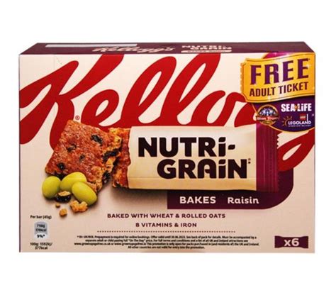 Kelloggs Bars Nutri Grain Bakes Raisin X G Cheap Basket